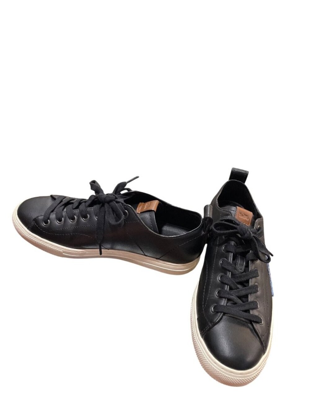 Coach wms black leather low top shark embroided Lightning sneaekrs sz 8D SKU 10- - Picture 2 of 16